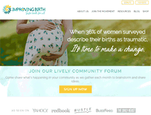 Tablet Screenshot of improvingbirth.org